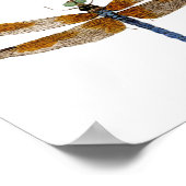 Blauwe likkerlichten poster (Hoek)