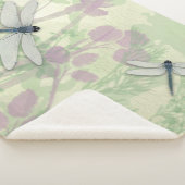 Blauwe likkerlichten sherpa deken (3/4)