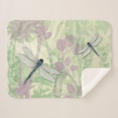 Blauwe likkerlichten sherpa deken (Voorkant (horizontaal))