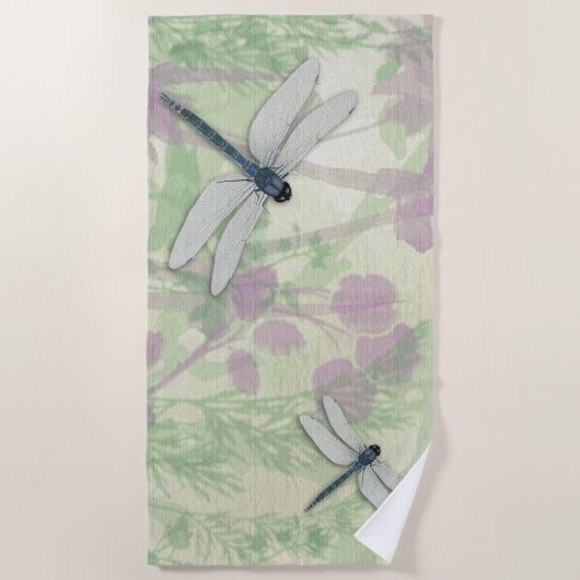 Blauwe likkerlichten strandlaken (Voorkant)