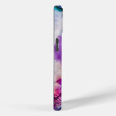 Blauwe Lilac Turquoise Abstract Waterverf Case-Mate iPhone Case (Achterkant / Rechts)