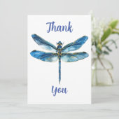 Blauwe limonade bedankkaart (Staand voorkant)