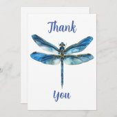 Blauwe limonade bedankkaart (Voorkant / Achterkant)