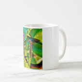 Blauwe limonade en bloemen koffiemok (Voorkant rechts)