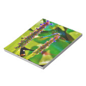 Blauwe limonade en bloemen notitieblok (Linkerzijde)