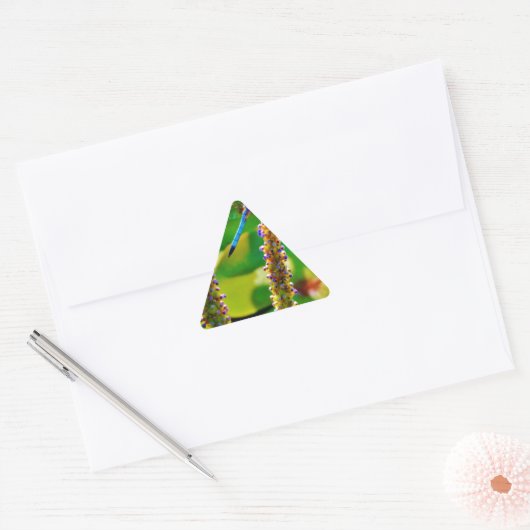 Blauwe limonade en bloemen sticker (Envelop)