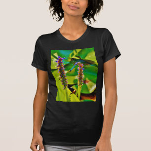 Blauwe limonade en bloemen t-shirt