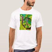 Blauwe limonade en bloemen t-shirt (Voorkant)