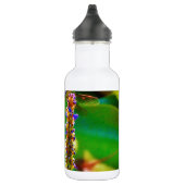 Blauwe limonade en bloemen waterfles (Rechts)