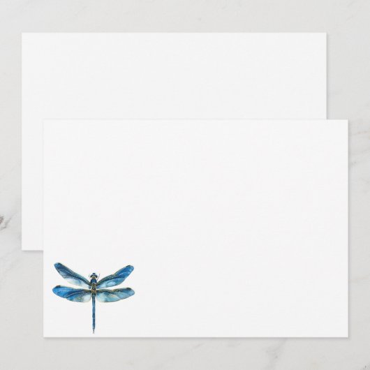 Blauwe limonade notitiekaartje (Voorkant / Achterkant)