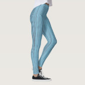 Blauwe linnen Leggings voor vrouwen (Rechts)