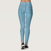 Blauwe linnen Leggings voor vrouwen (Achterkant)