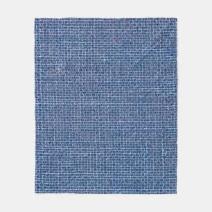 Blauwe linnen textuur camouflage fotoachtergrond. fleece deken