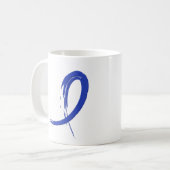 Blauwe lint A4 van CFS Koffiemok (Voorkant links)