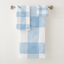 Blauwe Lint Bad Handdoek