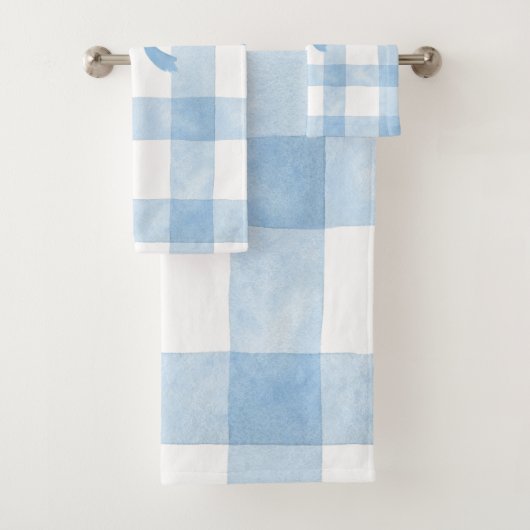 Blauwe Lint Bad Handdoek (Insitu)
