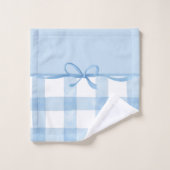 Blauwe Lint Bad Handdoek (Wasdoekje)