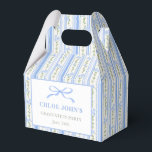 Blauwe Lint Bloemen Afstudeerfeest Bedankdoosjes<br><div class="desc">Blauwe Lint Bloemen Afstudeerfeest Favor Dozen</div>