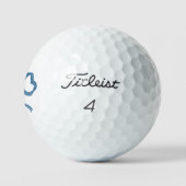 Blauwe Lint Boog Golfballen (Logo)