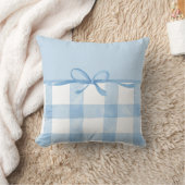 Blauwe Lint Kussen (Deken)
