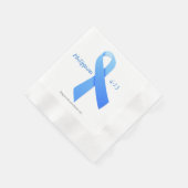 Blauwe lint servet (Hoek)