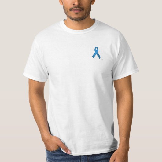 Blauwe lint t-shirt (Voorkant)