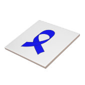 Blauwe Lint Tekening Tegeltje (Zijkant)