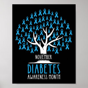 Blauwe lintboom - T1D Diabetes Awareness Poster