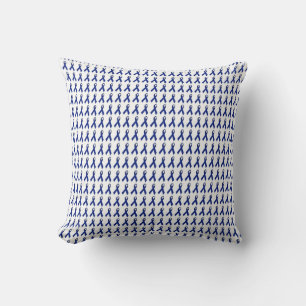 Blauwe linten kussen