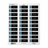 Blauwe lintlint voor lint etiket (Full Sheet)