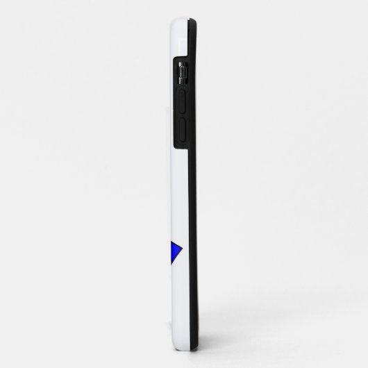 Blauwe linttekening Case-Mate iPhone case (Achterkant/links)