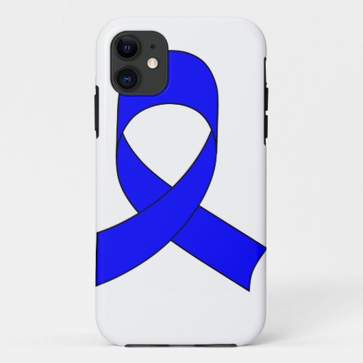 Blauwe linttekening Case-Mate iPhone case (Achterkant)