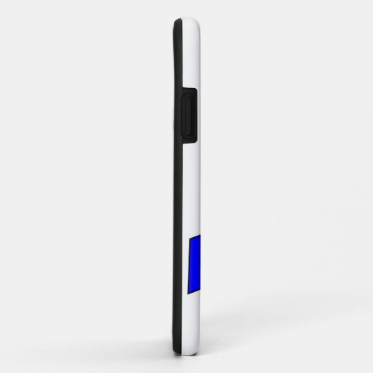 Blauwe linttekening Case-Mate iPhone case (Achterkant/rechts)