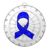Blauwe linttekening dartbord (Voorkant)