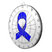 Blauwe linttekening dartbord (Voorkant Rechts)