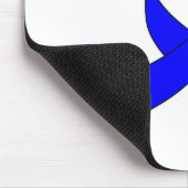 Blauwe linttekening muismat (Hoek)