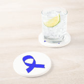 Blauwe linttekening zandsteen onderzetter (Zijkant)