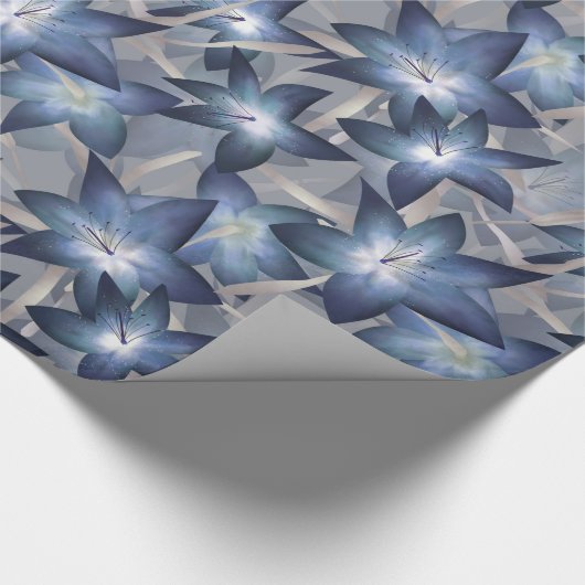 Blauwe lippen cadeaupapier (Hoek)