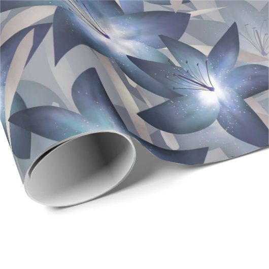 Blauwe lippen cadeaupapier (Rol Hoek)