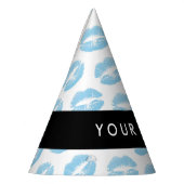 Blauwe lippen, kus, lippenstift, Jouw naam, person Feesthoedjes (Links)