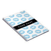 Blauwe lippen, kus, lippenstift, Jouw naam, person Notitieboek (Rechterzijde)