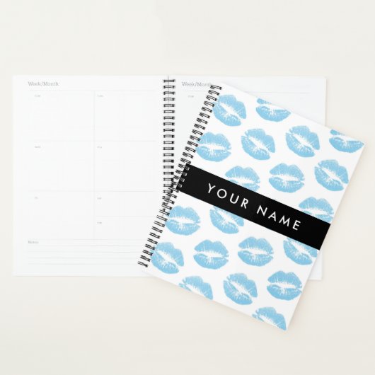 Blauwe lippen, kus, lippenstift, Jouw naam, person Planner (Display)