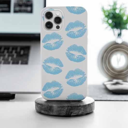 Blauwe Lippen, Lippenpatroon, Blauwe Lippenstift, Case-Mate iPhone Case