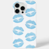 Blauwe Lippen, Lippenpatroon, Blauwe Lippenstift, Case-Mate iPhone Case (Achterkant)