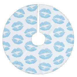Blauwe Lippen, Lippenpatroon, Blauwe Lippenstift,  Kerstboom Rok