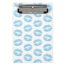 Blauwe Lippen, Lippenpatroon, Blauwe Lippenstift,  Mini Klembord