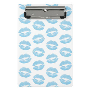 Blauwe Lippen, Lippenpatroon, Blauwe Lippenstift,  Mini Klembord
