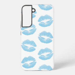 Blauwe Lippen, Lippenpatroon, Blauwe Lippenstift,  Samsung Galaxy Hoesje
