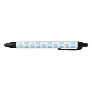 Blauwe Lippen, Lippenpatroon, Blauwe Lippenstift,  Zwarte Inkt Pen