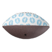 Blauwe lippen, patroon van lippen, blauwe lippenst american football (Gedraaid 270)